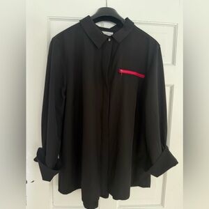 Black Shirt with Red Accent